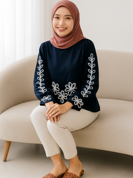 Cherry Blouse Bordir